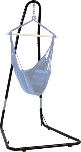 Miniatura 9 de Sunnydaze soporte de alta resistencia para hamacas y columpios, hasta 93 pulgadas de altura, hasta 330 libras