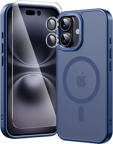Miniatura 66 de Funda magnética diseñada para iPhone 11 Pro Max, [probada en caídas de grado militar] [compatible con MagSafe] Funda protectora delgada translúcida