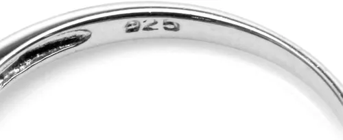 Miniatura 4 de Silvershake anillo de compromiso de plata esterlina 925 bañado en oro blanco con forma de octágono, 932 x 1364pulgadas.