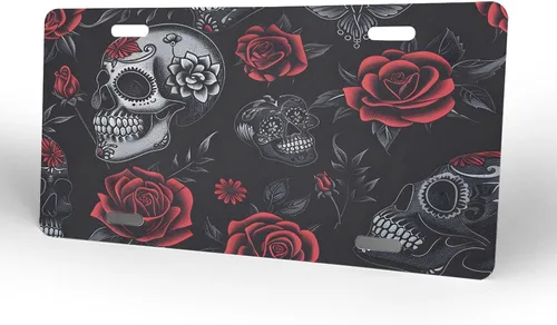 Miniatura 52 de Placa personalizada de licencia, placas decorativas personalizadas para el frente del automóvil con palmeras de playa y océano, placas de licencia