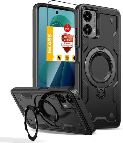 Miniatura 37 de Funda magnética para Google Pixel 9A compatible con cargador inalámbrico MagSafe, para Pixel 9A, funda de teléfono integrada de 360 °, con 2