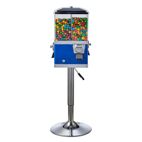 Miniatura 11 de VEVOR Máquina expendedora comercial, dispensador giratorio de cuatro compartimientos para chicles y dulces, banco de dulces accionado por monedas
