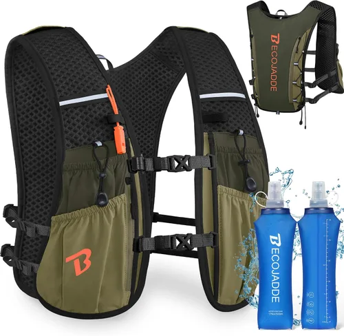 Miniatura 36 de BECOJADDE Chaleco de Hidratación Mochila para Correr para Hombres Mujeres, Mochila de Hidratación Ligera de 5L para Correr, Chaleco de Hidratación