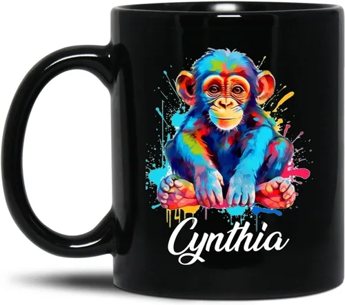 Miniatura 26 de Taza de café negra de hormigas personalizada de 11 onzas, 15 onzas, taza de café de hormigas personalizada con nombre, taza de té de cerámica