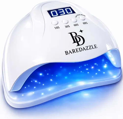 Miniatura 8 de Lámpara de uñas LED UV de 120 W para uñas de gel - Secador de uñas profesional con 4 temporizadores, pantalla LCD, sensor automático y modo de bajo