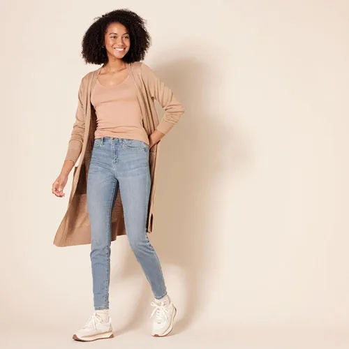 Miniatura 6 de Tienda Essentials Camiseta de tirantes ajustada para mujer, paquete de 2