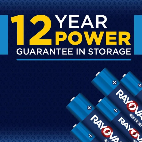 Miniatura 4 de Rayovac - Pilas AA de alta energía (paquete de 48 unidades), batería alcalina doble AA