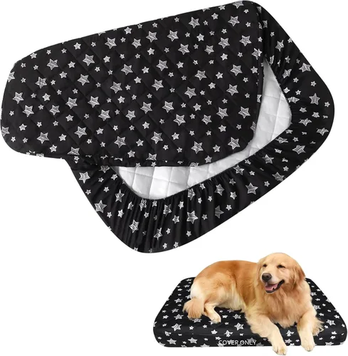 Miniatura 23 de Fundas impermeables de repuesto para cama de perro, lavables y fáciles de quitar, funda acolchada silenciosa para cama de mascotas, bonito estampado