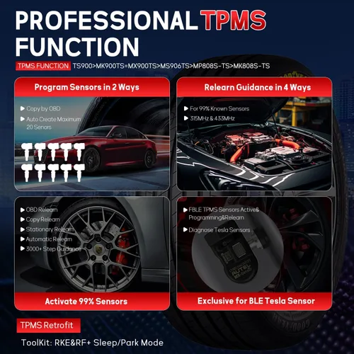 Miniatura 3 de Autel MaxiTPMS TS900, escáner y herramienta de programación TPMS 2 en 1, actualización de MK900BT, MK900TS, MS906TS, MX900, MK900, MK900