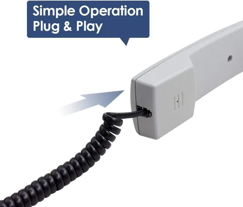 Miniatura 4 de LOVK Paquete de 4 cables de teléfono fijos de 8 pies sin enrollar/1.4 pies en espiral para teléfono fijo cable de línea fija RJ9 4P4C, accesorio
