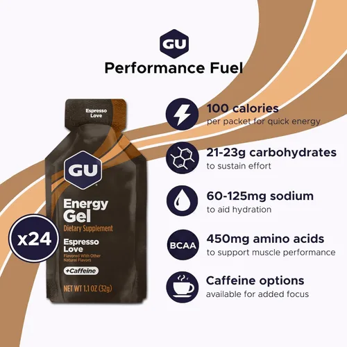 Miniatura 2 de GU Energy, Geles energéticos originales, Espresso Love - 24
