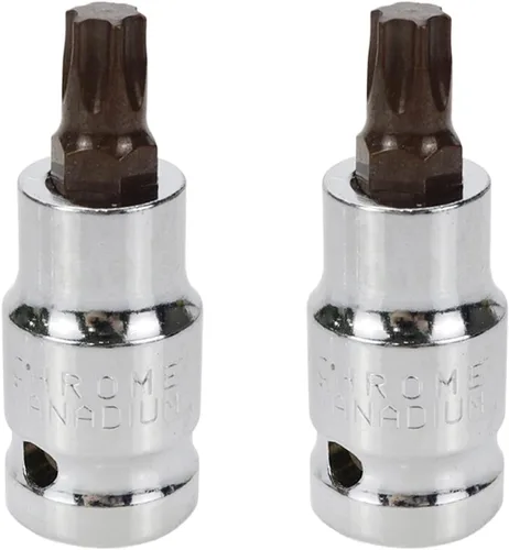 Miniatura 7 de Juego de llaves hexagonales de 1/2" y T40 Torx de 2.16 pulgadas de longitud, 2 piezas Broca Torx
