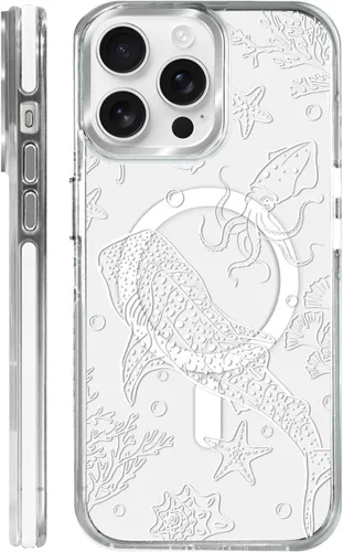 Miniatura 47 de Funda para iPhone 13/14 [compatible con Magsafe], funda magnética transparente de silicona a prueba de golpes con patrón de versículos de la Biblia