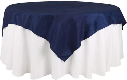 Miniatura 32 de Efavormart - Mantel cuadrado de tafetán arrugado de acordeón beige de 72 x 72 pulgadas