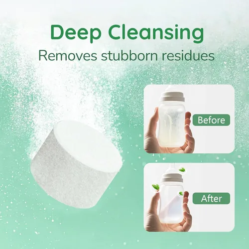 Miniatura 3 de Nursi Luna Tabletas de Detergente para Lavavajillas de Biberones de Todas las Marcas, 90 Unidades Fórmula Suave Tabletas de Detergente