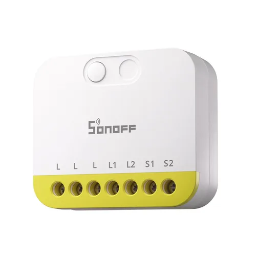 SONOFF Mini Duo-L Zigbee Smart Switch – Sin cable neutro, Zigbee 3.0, doble canal, 16 A en total, compatible con Alexa, Google Home, temporizador