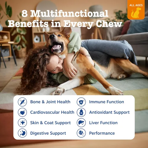 Miniatura 2 de Zesty Paws Multivitamínico para perros – Glucosamina y condroitina + MSM para cadera y articulaciones + alivio de artritis – encimas digestivas