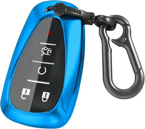 Miniatura 10 de Kirsnda - Funda para llavero Chevrolet, carcasa con llavero, funda protectora de TPU suave 360 Compatible con Chevy Malibu Camaro Trax Blazer