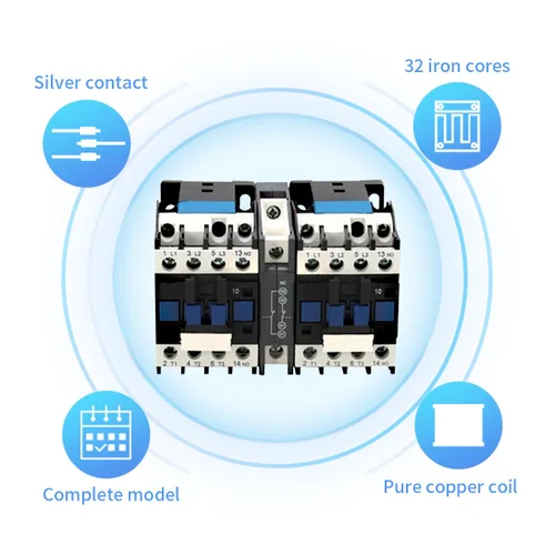 ATO Contactor de CA de enclavamiento mecánico de 12 amperios Contactores de motor de CA de 3 polos/4 polos Contactores eléctricos (bobina de CA de