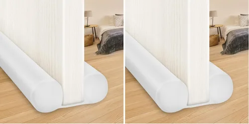 Miniatura 14 de MAXTID Tope de Corriente Debajo de la Puerta Blanco de 32 Pulgadas, Sello de Puerta para Desmontaje de Clima, Barrido de Puerta para Puertas