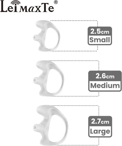 Miniatura 2 de Moldes de oído para auriculares de tubo acústico de radio bidireccional, kits de audio Earmold, auriculares de vigilancia