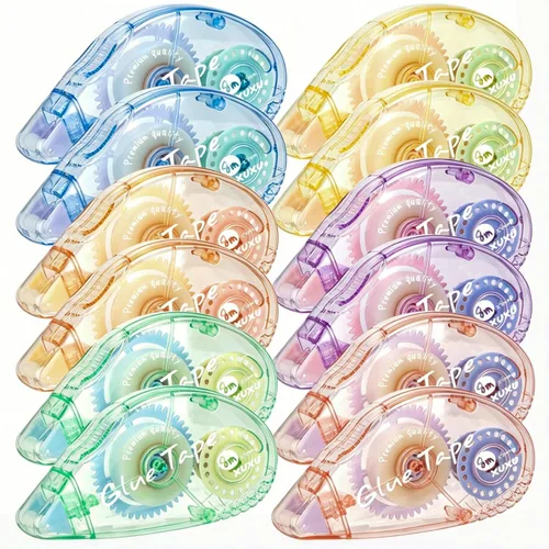 Miniatura 7 de Paquete de 12 rodillos de cinta de doble cara, cinta para álbumes de recortes, dispensador de cinta adhesiva permanente para manualidades