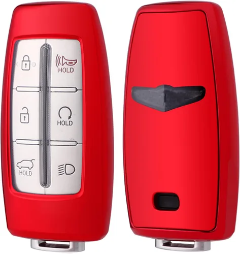 Miniatura 5 de Funda para llavero Hyundai Genesis G80 Gv80 6 8 botones protección completa Smart Car Key Shell Holder (azul)
