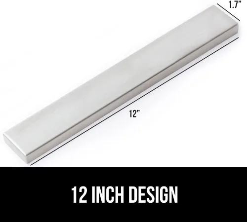 Miniatura 7 de GORILLA GRIP Soporte magnético para cuchillos de acero inoxidable para pared, barra magnética para cuchillos, herramientas, suministros, tira