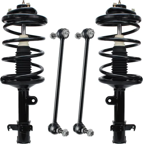 Miniatura 27 de Detroit Axle - Kit de puntales delanteros para Jeep Grand Cherokee 2005-2010 2006-2010 Commander 2007 2008 2009, 2 montajes rápidos de 2 barras