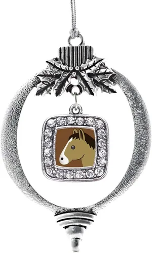 Miniatura 37 de Inspired Silver - Nana púrpura - Adorno de Navidad plateado - Adorno cuadrado para árbol de Navidad con circonita cúbica - Decoración colgante