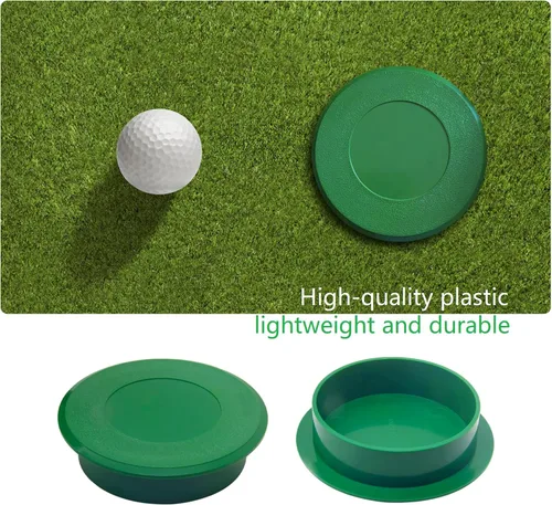 Miniatura 5 de Cubiertas de copa de golf con agujero de golf, dimensiones universales para entrenamiento de práctica, cumple con los estándares de USGA y PGA