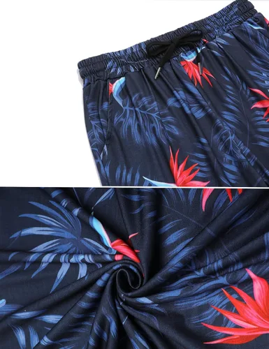 Miniatura 6 de Daupanzees Conjunto de camisa de 2 piezas para hombre, conjunto casual de manga corta para verano