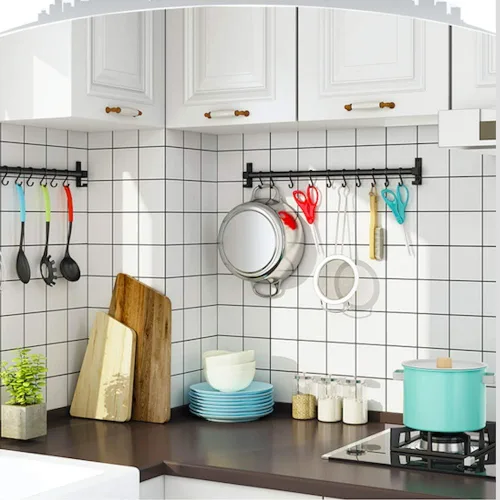 Miniatura 2 de GAViA Ganchos en forma de S, ganchos en forma de S, ganchos negros mate en S resistentes para colgar ollas y sartenes, plantas, tazas de café