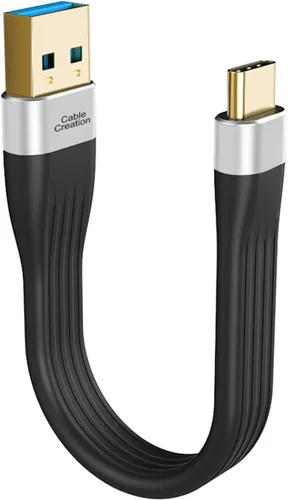 Miniatura 8 de CableCreation Cable corto USB a USB C de 6 pulgadas, cable de carga rápida USB A a USB C 2.0, cable de carga USB C corto para batería portátil