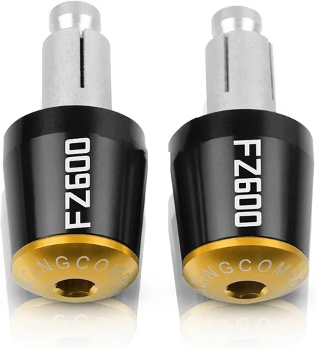 Miniatura 12 de Contrapeso 7/8 "0.866 in motocicleta manillar agarres extremo barra tapa tapa tapón para Yamaha FZ600 FZ 600 1987-1989 1988 12