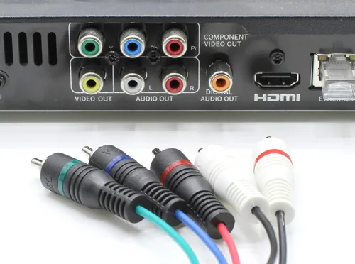Miniatura 4 de THE CIMPLE CO Cable de audio y video componente RCA de 5 partes de 6 pies – Cable de TV componente YPbPr con compuesto de audio para 480i, 480p