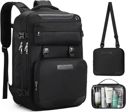 Miniatura 17 de Maelstrom Mochila de viaje para mujeres y hombres, mochila impermeable para laptop de 17 pulgadas, regalo para mochila de trabajo escolar con bolsa