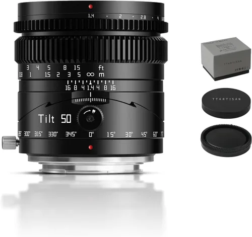 Miniatura 11 de TTARTISAN Lente inclinable de 1.969 in f1.4 de marco completo, enfoque manual, lente vertical, cámara sin espejo de gran apertura compatible