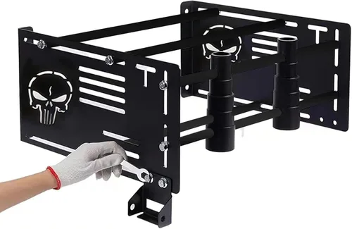 Miniatura 9 de TDZ Soporte para portabultos desmontable negro para Harley Touring Street Glide Road King Road Glide Electra Glide 2009-2024