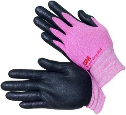 Miniatura 2 de 3M KOR - Guantes de trabajo recubiertos de espuma de nitrilo para mujer, guantes de nailon de seguridad, transpirables, agarre fino, lavables a