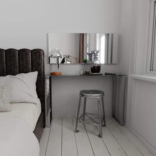 Miniatura 3 de Cortesi Home Remi - Mesa consola de cristal contemporánea con acabado cromado