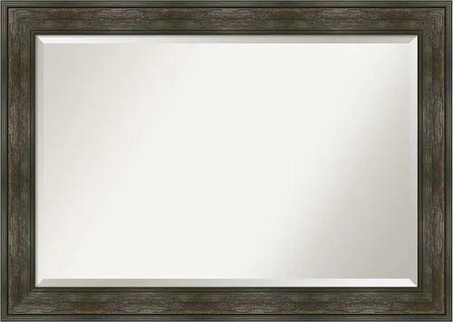 Miniatura 65 de Amanti Art - Espejo con marco para el tocador o para montar en la pared del baño, medidas en pulgadas Grano de café marrón