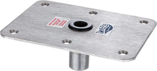 Miniatura 4 de Swivl-Eze Attwood SP-67739 Manivela giratoria para trabar y enganchar de acero inoxidable de 7 pulgadas x 7 pulgadas Base de pedestal para asiento
