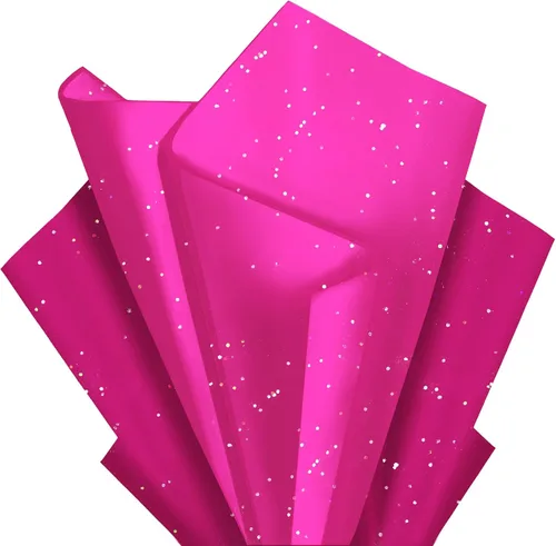 Miniatura 9 de Papel de seda blanco con purpurina para bolsas de regalo, 36 hojas de 14 x 20 pulgadas, papel de regalo reciclable para bodas, cumpleaños