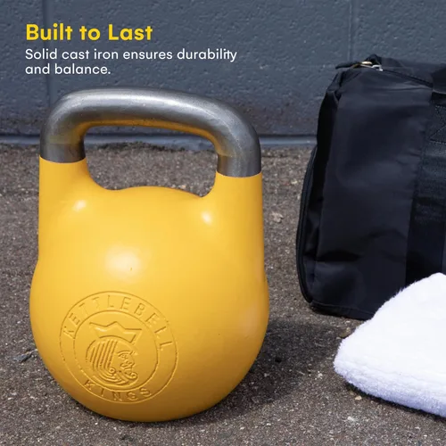 Miniatura 2 de Kettlebell Kings Pesas rusas de competición Kettlebell Kings Peso (mango de 33mm) 4-32 KG Mancuernas Equipo de entrenamiento en el gimnasio