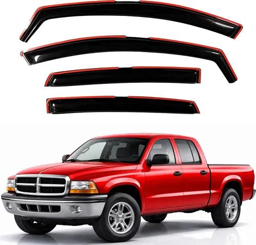 Miniatura 321 de KPY Visor de ventana compatible con Hyundai Tucson 2021-2025, 4 piezas de deflector de ventilación para ventana lateral, estilo Mugen, protector