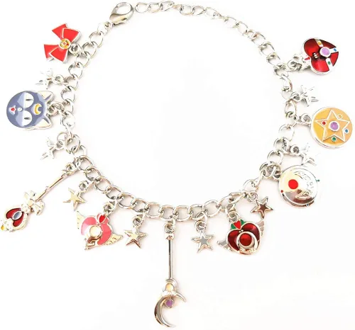 Miniatura 4 de AYJBDGR Anime cartoon Sailr Moon Charm Bracelet Gifts for Women girl