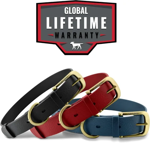 Miniatura 6 de Collar clásico para perro Tuff Pupper ¨para toda la vida¨, resistente y duradero, más fuerte que la piel, impermeable y sin olor Azul medianoche