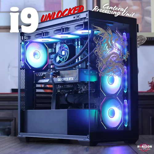 Miniatura 2 de The Horizon RGB I9 RTX Gaming PC CPU Core I9 32 GB de RAM Almacenamiento de 2 TB RTX 5070 OC AIO de 14.173 in WiFi de 1.2 GB/s