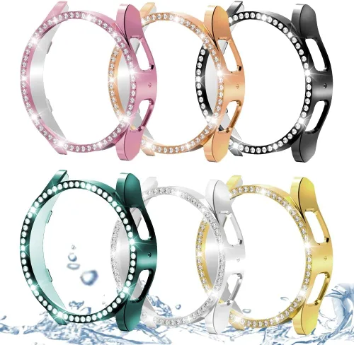Miniatura 105 de DEALELE Paquete de 1 + 3 fundas y protector de pantalla compatible con Samsung Galaxy Watch FE / 5/4 de 1.575 pulgadas, funda protectora